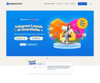 Smartseller.co.id(Satu dashboard untuk kendali penuh jualan online dimanapun) Screenshot