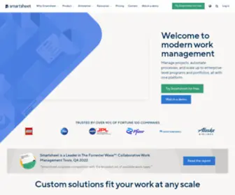 Smartsheet.com(The enterprise work management platform) Screenshot