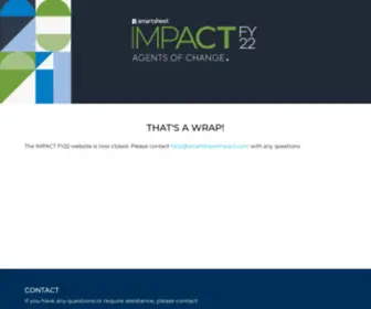 Smartsheetimpact.com(Smartsheet IMPACT FY22) Screenshot