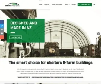 Smartshelters.co.nz(Industrial Sheds & Farm Buildings) Screenshot