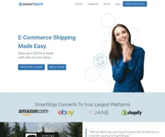Smartshyp.com(Fast & Free Shipping Software for Ecommerce Businesses) Screenshot