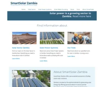 Smartsolar-Zambia.com(The information platform for solar in Zambia) Screenshot