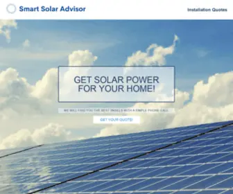 Smartsolaradvisor.com(Smart Solar Advisor) Screenshot