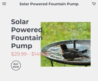 Smartsolarfountain.com(The Solar Powered Fountain) Screenshot