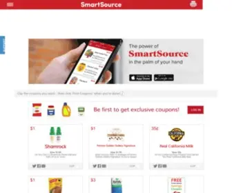 Smartsource.com(Coupons) Screenshot