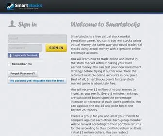 Smartstocks.com(User Registration) Screenshot