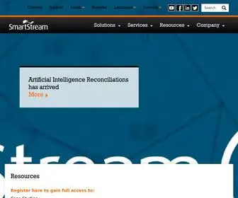 Smartstream-STP.com(Financial Software & Managed Services) Screenshot
