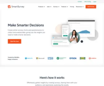 Smartsurvey.co.uk(Online Survey Software and Questionnaire Tool) Screenshot