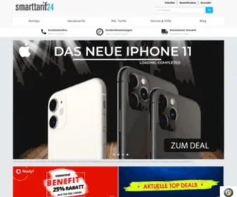 Smarttarif24.de(Günstige Handyverträge mit neuen Top) Screenshot