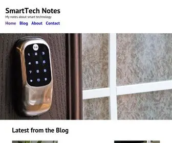 Smarttechnotes.com(My notes about smart technology) Screenshot