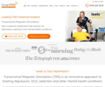 Smarttms.co.uk(Transcranial Magnetic Stimulation Treatment (TMS)) Screenshot