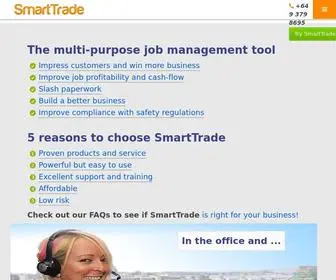 Smarttrade.net.nz(Job management software) Screenshot