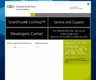 Smarttrust.com(Giesecke & Devrient 3S AB) Screenshot
