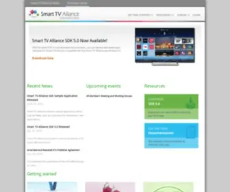 Smarttv-Alliance.org(Smart TV Alliance Developer Portal) Screenshot