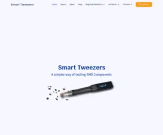 Smarttweezers.us(Smart Tweezers LCR and ESR meter from Siborg Systems Inc) Screenshot