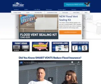 Smartvent.com(SMART VENT Foundation Flood Vents) Screenshot