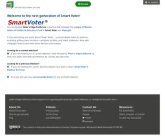 Smartvoter.org(The next generation of Smart Voter) Screenshot