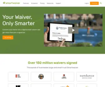 Smartwaiver.com(Online Waiver Solution For Your Business) Screenshot