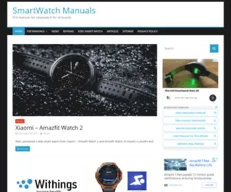 Smartwatchmanuals.com(All smartwatches PDF Manuals) Screenshot