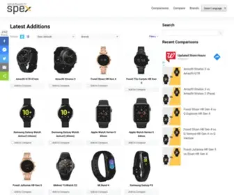 Smartwatchspex.com(Smartwatchspex) Screenshot