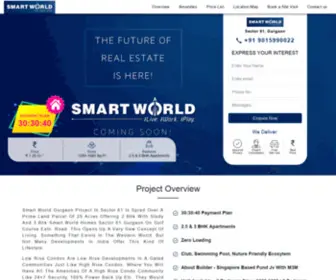 SmartWorld-Gurgaon.co.in(Smart World Developers) Screenshot