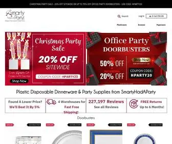 Smartyhadaparty.com(Elegant Party Supplies & Dinnerware) Screenshot