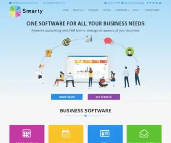 Smartysoftware.net(Smarty Software Cheap Cloud Software for Start) Screenshot