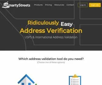 Smartystreets.com(USPS & International Address Verification) Screenshot