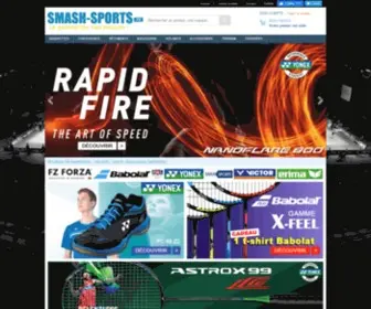 Smash-Sports.fr(Smash Sports  Boutique de badminton) Screenshot