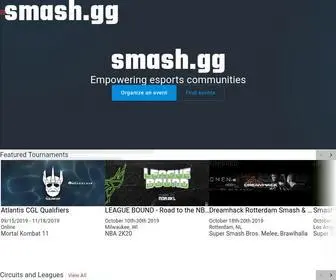 Smash.gg(Empowering esports communities) Screenshot