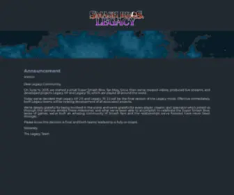 Smashbroslegacy.com(Smash Bros) Screenshot