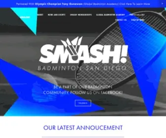 Smashbsd.com(Badminton San Diego) Screenshot