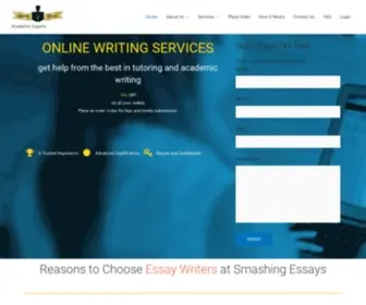 Smashingessays.com(Professional essay writing service for writing a college essay. Top quality essay writing services) Screenshot