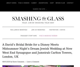 Smashingtheglass.com(Jewish Wedding Blog) Screenshot