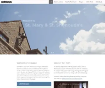 Smass.co.uk(Saint Mary and Saint Shenouda's Coptic Orthodox Church) Screenshot