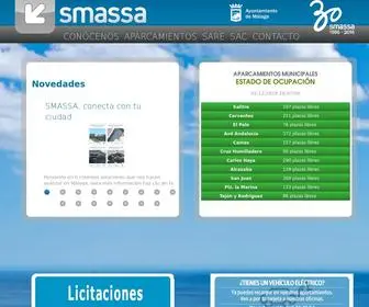 Smassa.eu(Sociedad municipal de aparcamientos y servicios de M) Screenshot