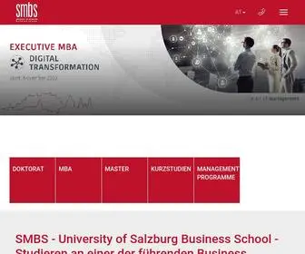 SMBS.at(Die Business School der Universität Salzburg) Screenshot