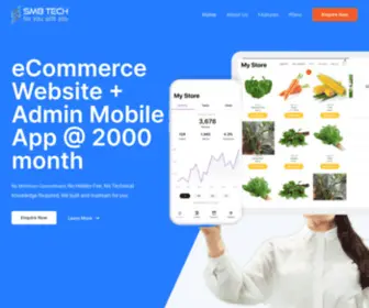 SMbtech.in(Custom Ecommerce website) Screenshot