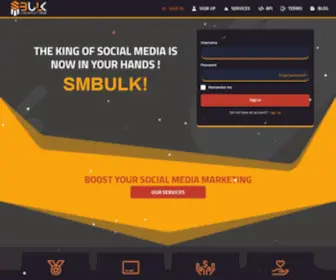 Smbulk.com(SMM Panel Social Media Service Provider) Screenshot