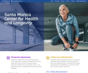 SMCHL.com(Santa Monica Center for Health and Longevity. Our mission) Screenshot