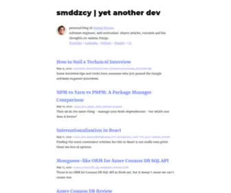 SMDDZCY.com(React App) Screenshot