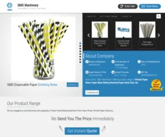 SMdpaperstraw.com(SMD Machinery) Screenshot