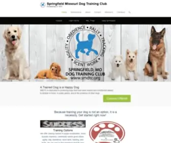 SMDTC.org(Springfield Missouri Dog Training Club) Screenshot