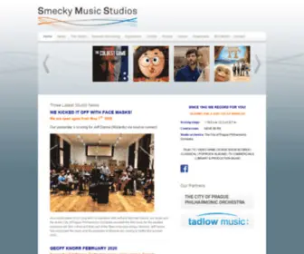 Smeckymusicstudios.com(Orchestral recording studio for film) Screenshot