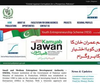 Smeda.org(Small and Medium Enterprises Development Authority) Screenshot