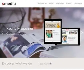 Smedia.com.au(Strategy, innovation &amp; bespoke development for mobile) Screenshot