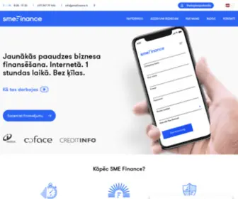 Smefinance.lv(Finansējums uzņēmumiem) Screenshot