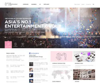 Smentertainment.com(SM Entertainment Group) Screenshot