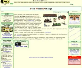 Smex.net.au(Scale Model EXchange. Online classifeds for hand) Screenshot