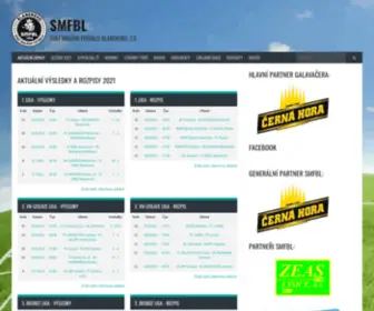 SMFBL.cz(Svaz malého fotbalu Blanensko) Screenshot